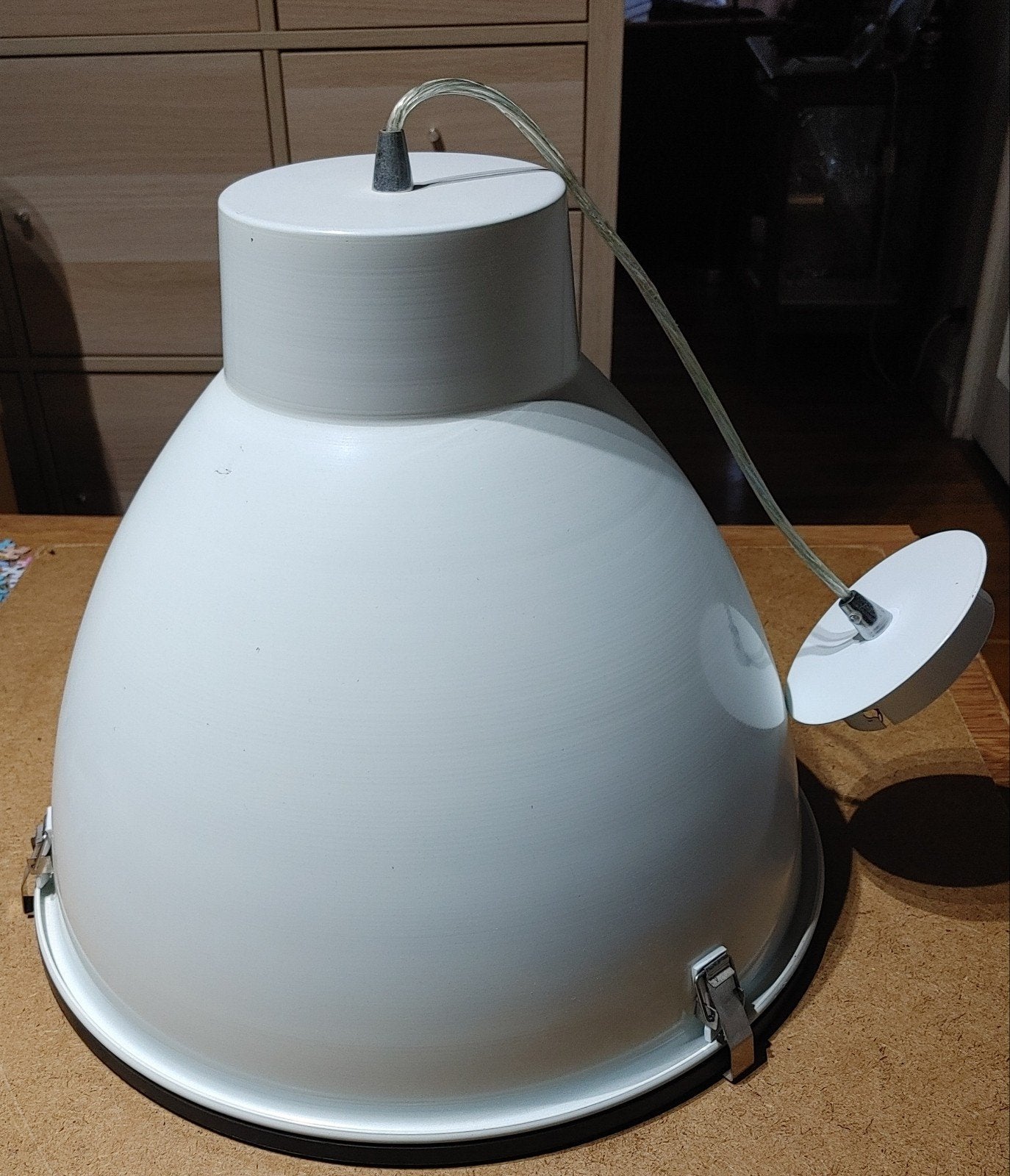 industriële lamp, Huis en Inrichting, Ophalen, E27 (groot), Zo goed als nieuw, Metaal
