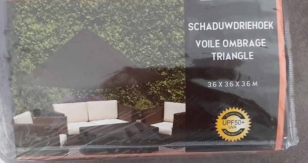 Schaduwdoek NIEUW antraciet, Ophalen, Nieuw