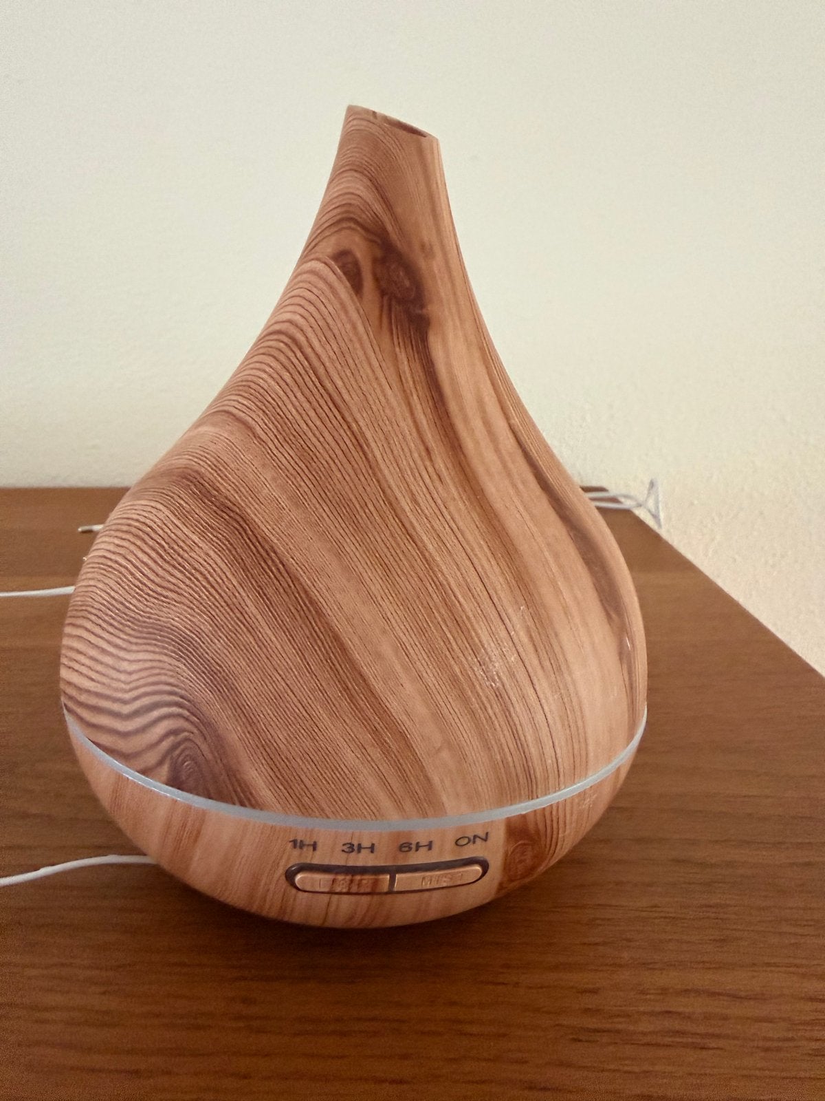 Aroma Diffuser Luchtbevochtiger Houtnerf 400ml, Huis en Inrichting, Woonaccessoires | Overige, Ophalen, Kunststof, Zo goed als nieuw