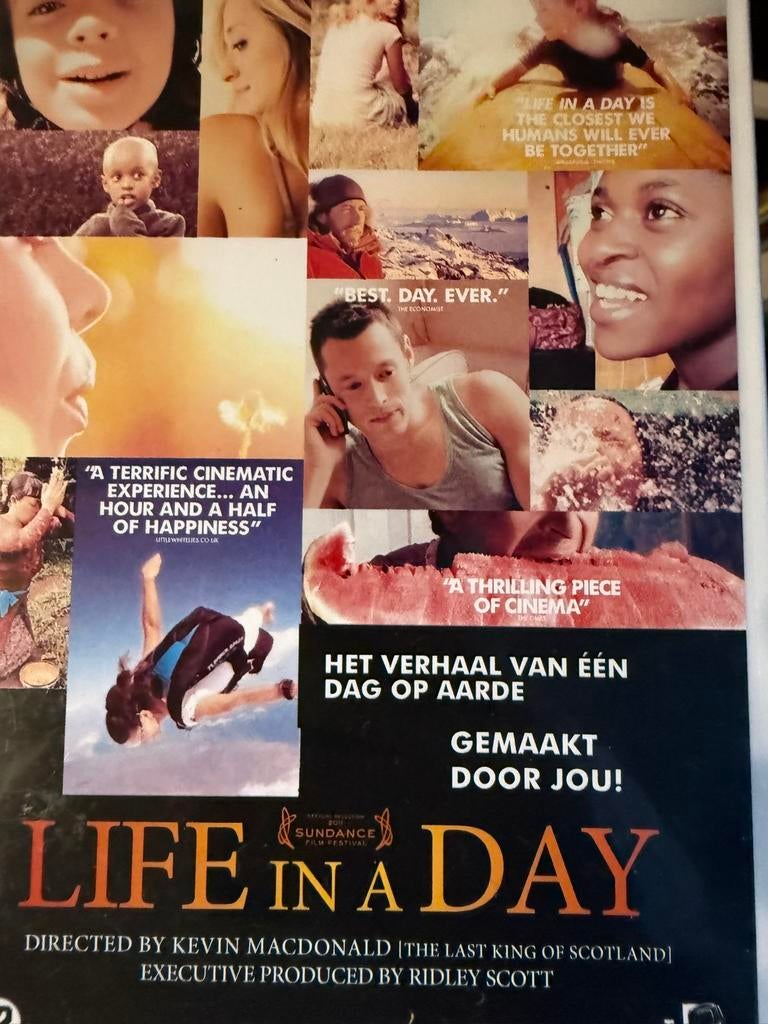 Life in a day dvd nieuw, Alle leeftijden, Ophalen of Verzenden, Zo goed als nieuw, Natuur