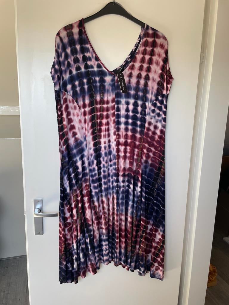 Nieuwe jurk Pien shibori blue dessin van ophilia mt 5 52/54, Jurk, Nieuw, Nvt, Nvt