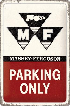 Massey Ferguson Parking Only relief reclamebord van metaal, Verzamelen, Automerken, Motoren en Formule 1, Nieuw, Auto's, Ophalen of Verzenden