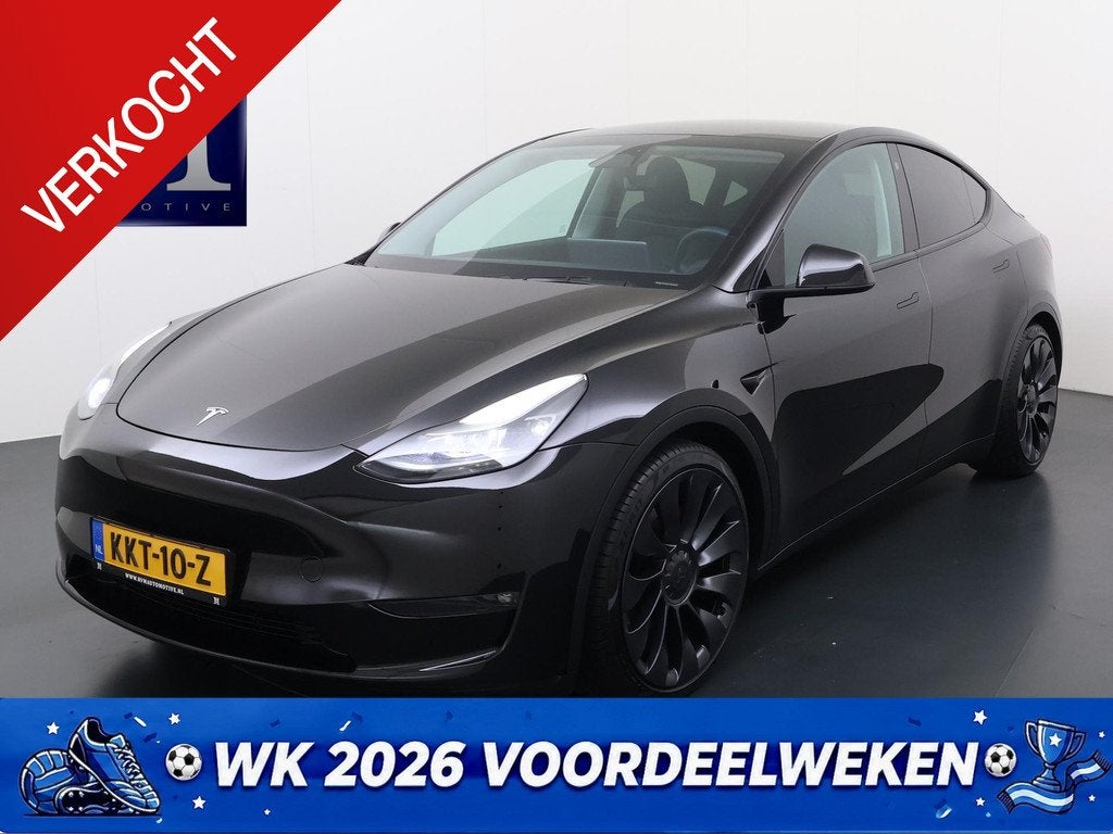 Tesla Model Y Performance AWD 75 kWh VAN: 46.900,- VOOR: 42., Auto's, Tesla, Gebruikt, 462 pk, 1972 kg, 1600 kg