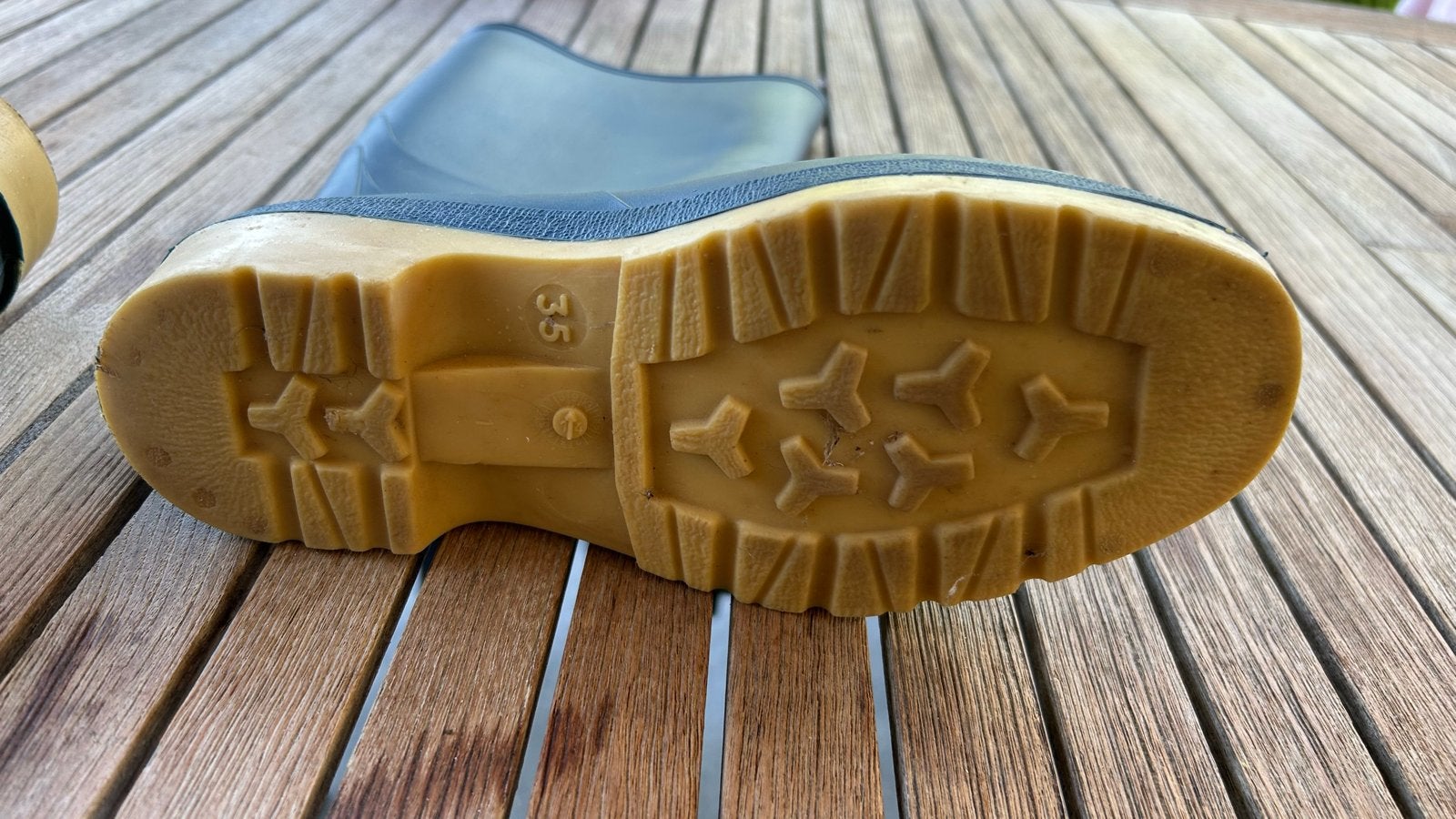 Dunlop regenlaarzen maat 35, Ophalen, Gedragen, Blauw, Regenlaarzen