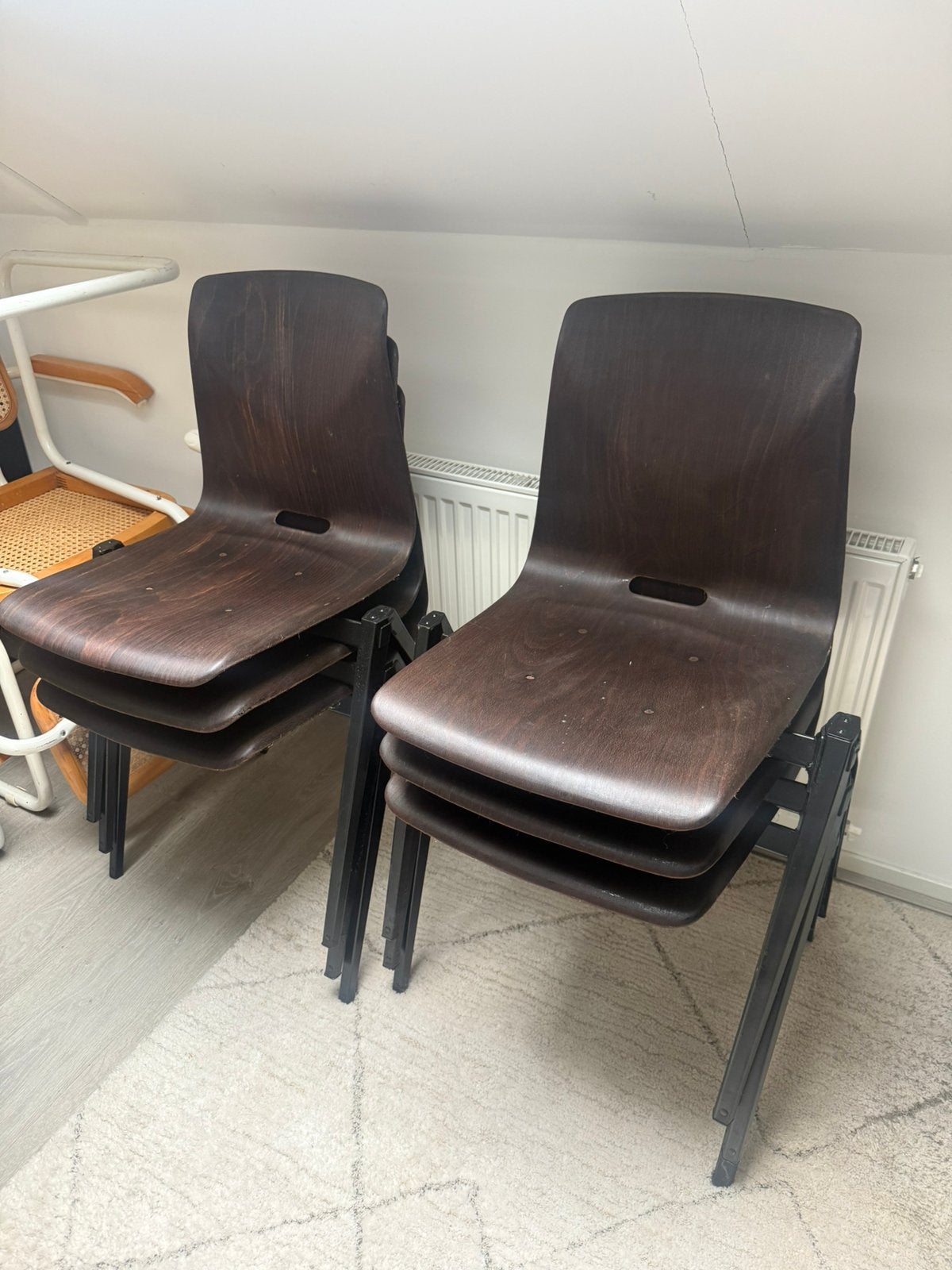 6 Galvanitas stoelen, Ophalen, Zo goed als nieuw, Bruin