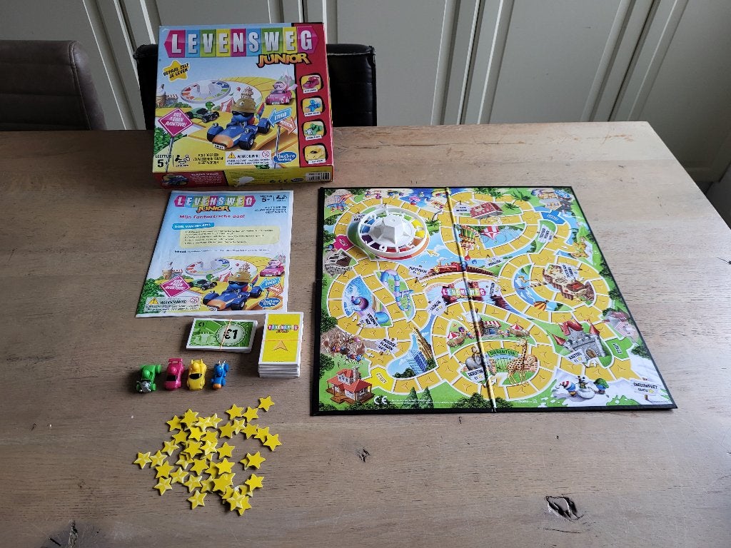 Levensweg Junior - Leuk bordspel voor kinderen, Een of twee spelers, Ophalen of Verzenden, Gebruikt, Hasbro Gaming