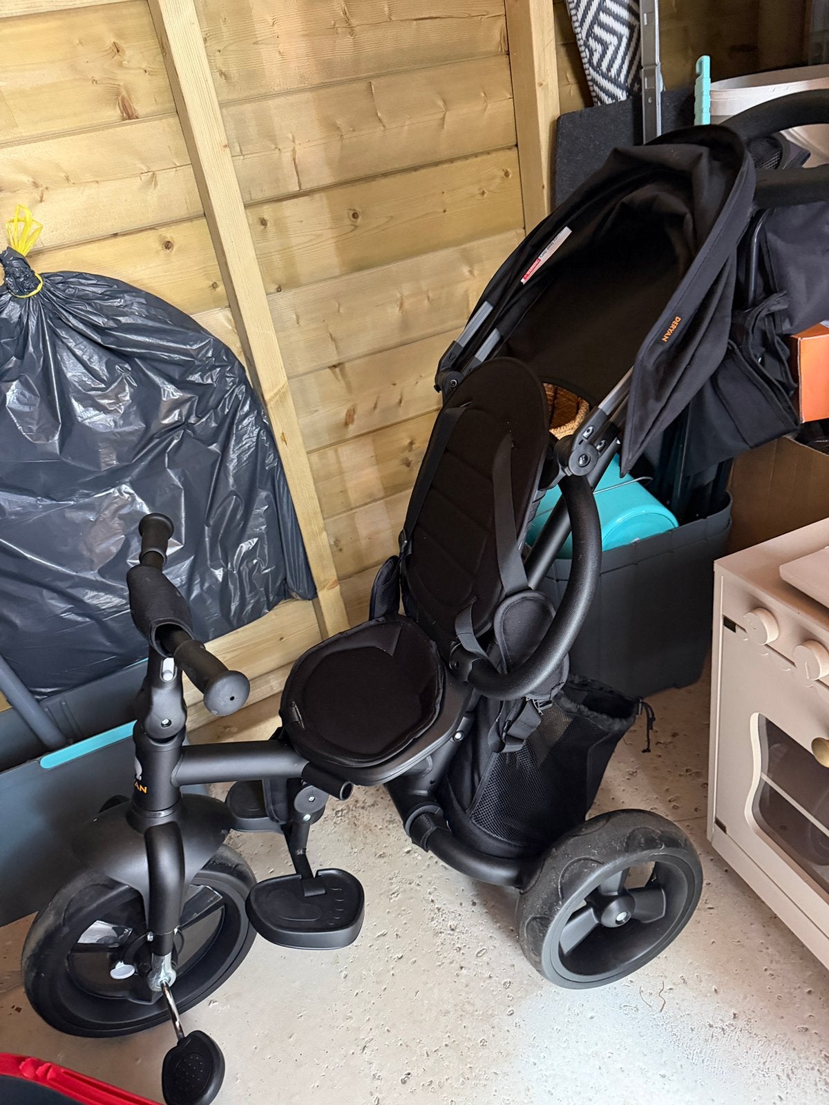 Dreumes/peuter fiets || Deryan || Zwart, Ophalen, Zo goed als nieuw