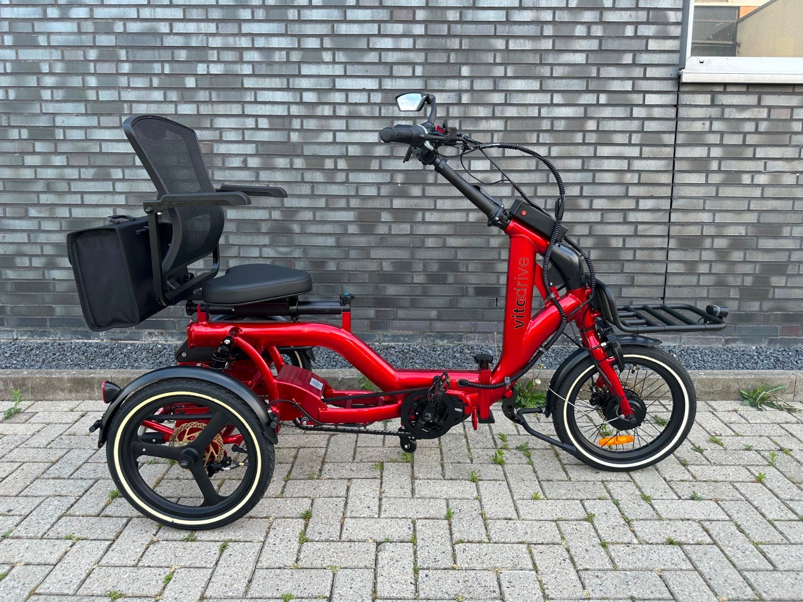 Elektrische Vitadrive driewielfiets DEELBAAR 2026 Rood, Ophalen of Verzenden, Nieuw, Overige merken