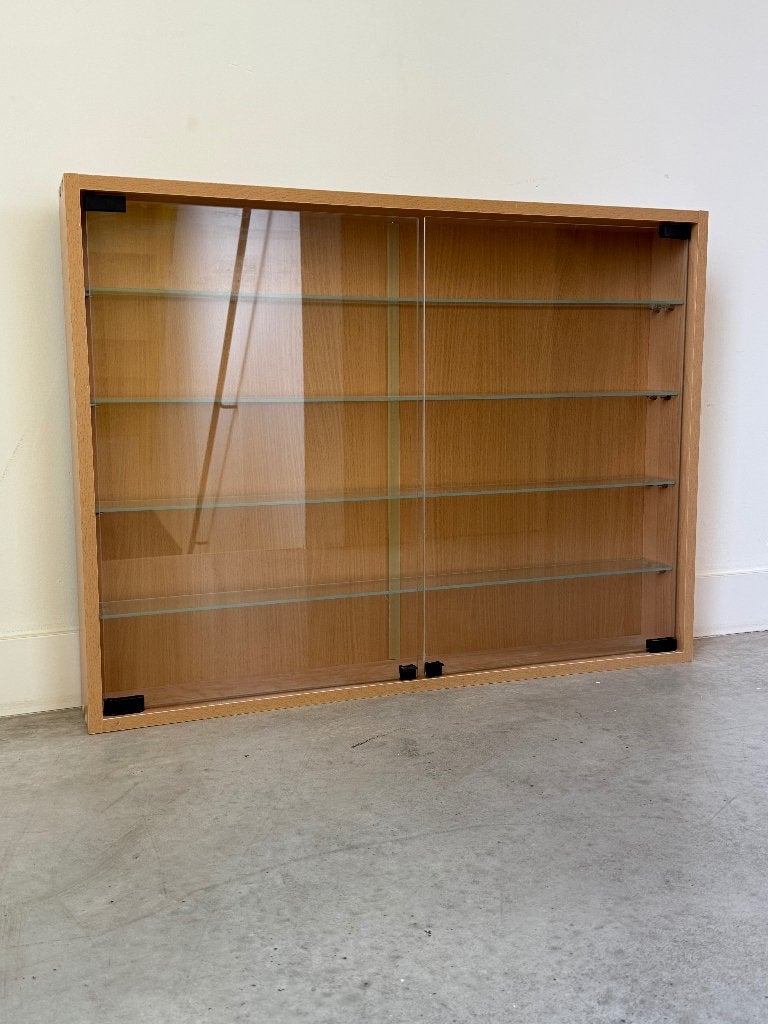 prijzenkast vitrine 80 cm breed, Ophalen, Overige houtsoorten, 50 tot 100 cm, Minder dan 25 cm