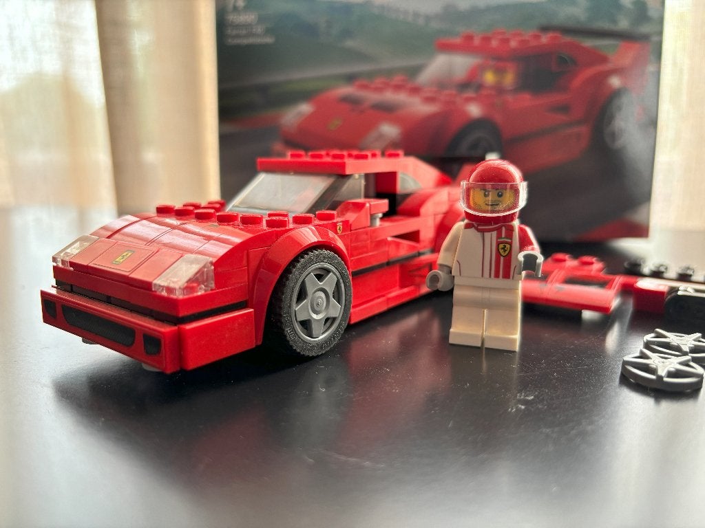 Speed Champions 75890 Ferrari F40 Competizione (2018), Kinderen en Baby's, Lego, Zo goed als nieuw, Compleet, Complete set