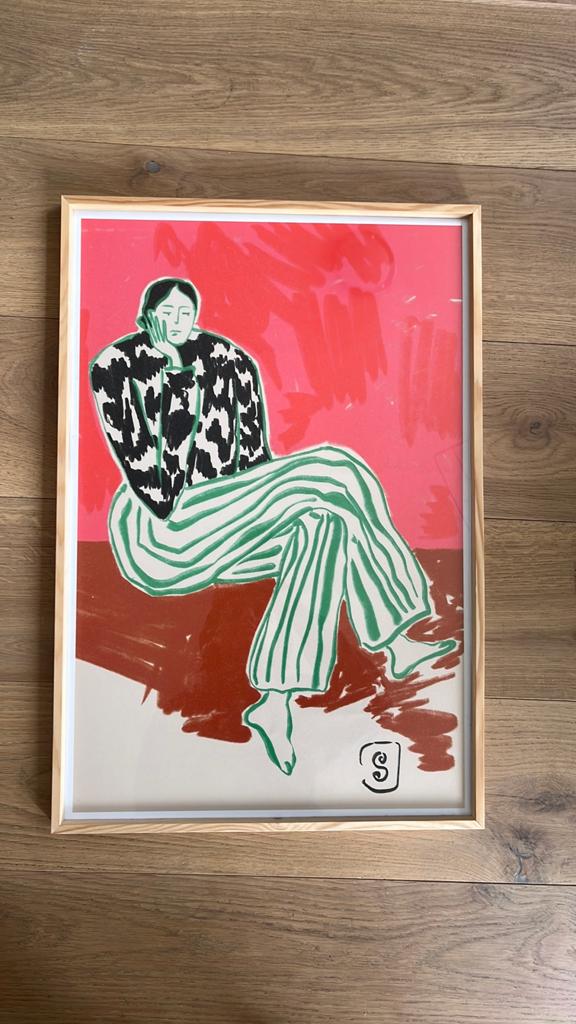 Poster met lijst - 40x60 cm, Antiek en Kunst, Kunst | Schilderijen | Modern, Ophalen
