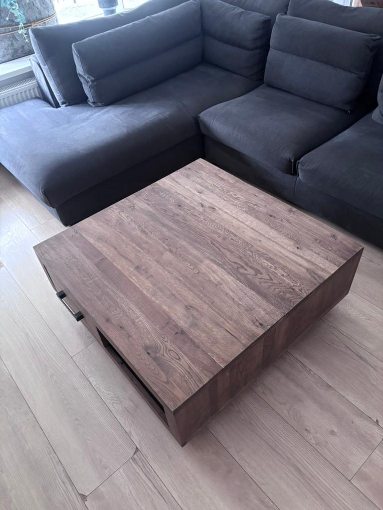 Salontafel, Ophalen, Vierkant, Zo goed als nieuw, Minder dan 50 cm