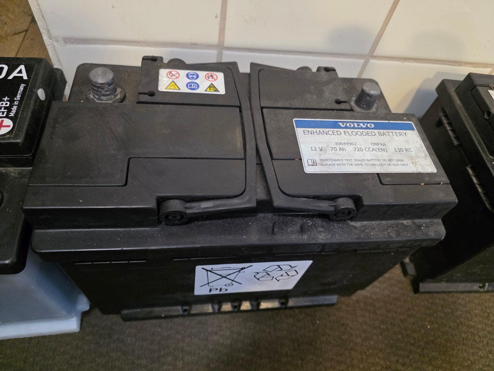 Volvo 12v 70ah 720a auto accu, Gebruikt, ., Volvo, .