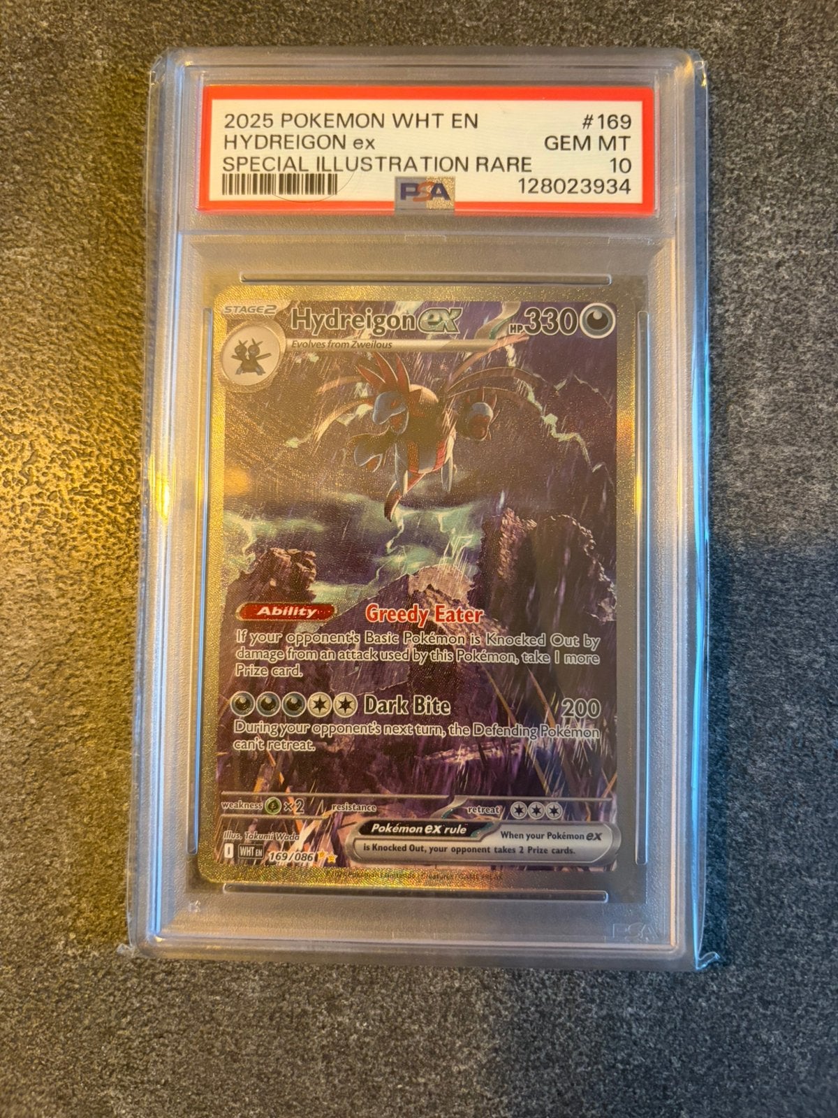 Hydreigon Ex 169/086 Pokémon White Flare Graded PSA 10, Ophalen, Zo goed als nieuw