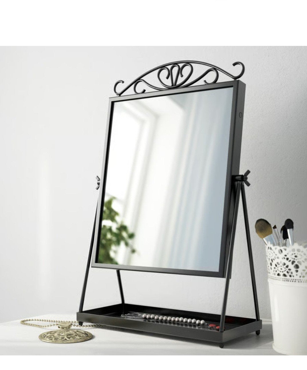 karmsund makeup spiegel Ikea, Huis en Inrichting, Ophalen of Verzenden, Rechthoekig, Minder dan 50 cm, Minder dan 100 cm