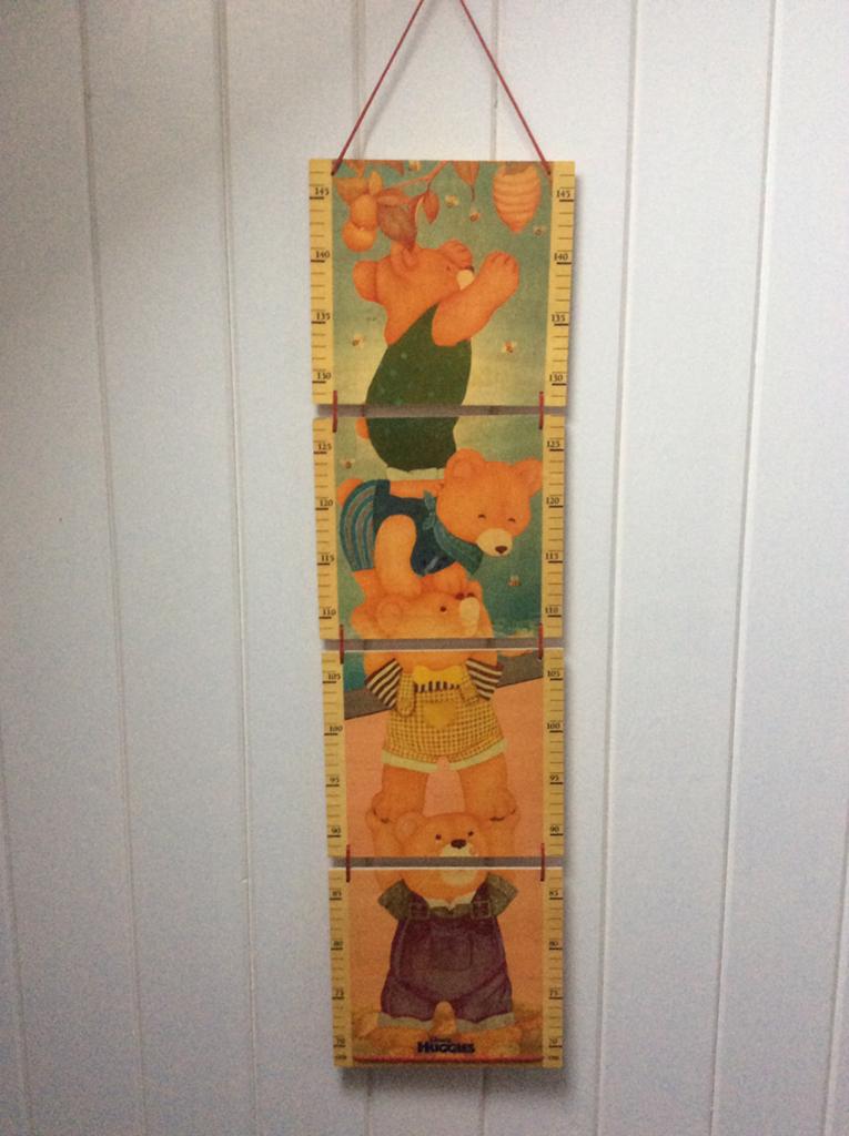 Vintage groeimeter meetlat jaren “70, Ophalen, Zo goed als nieuw, Overige typen