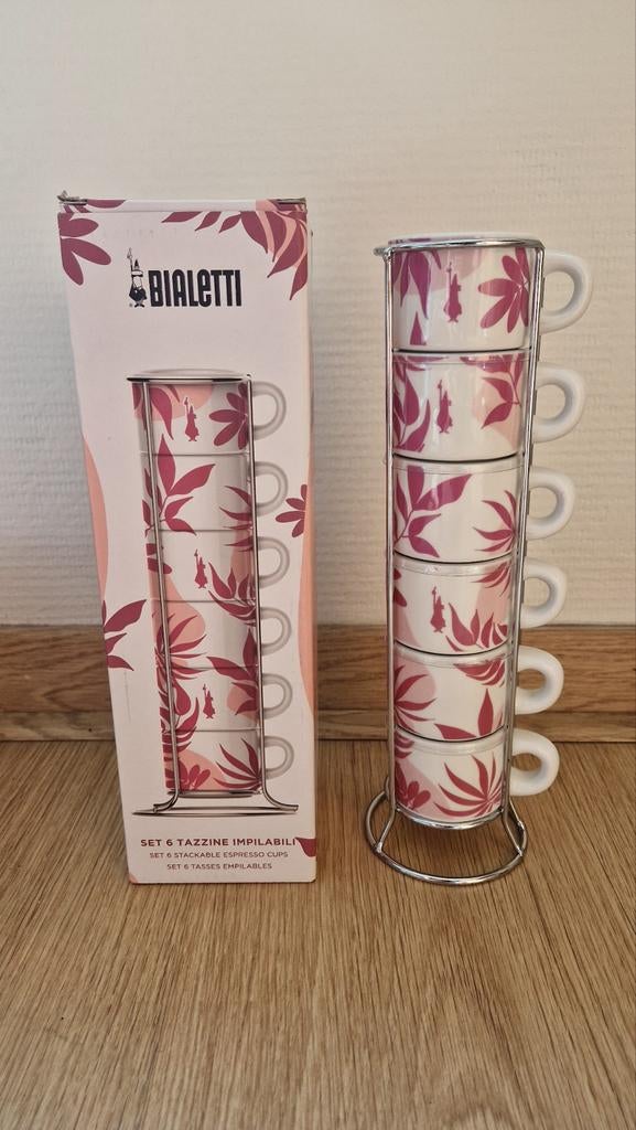 Bialetti romantic wild espressokopjes, Huis en Inrichting, Overige materialen, Nieuw, Ophalen of Verzenden, Overige stijlen