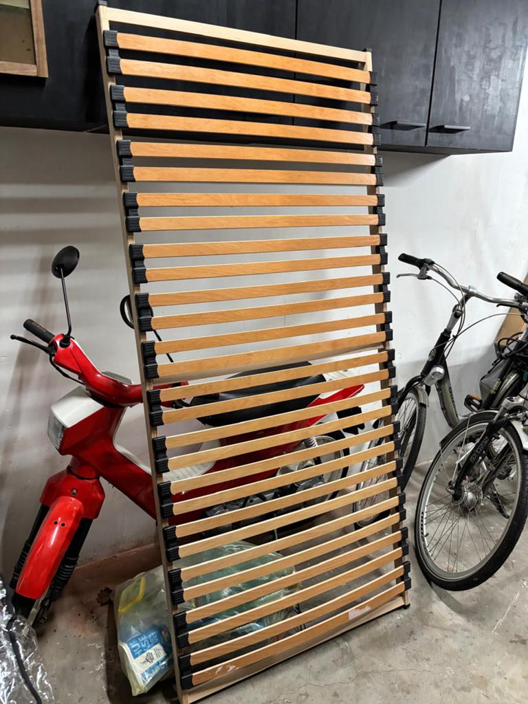 Lattenbodem 90x200, Ophalen, 90 cm, Eenpersoons, Wit