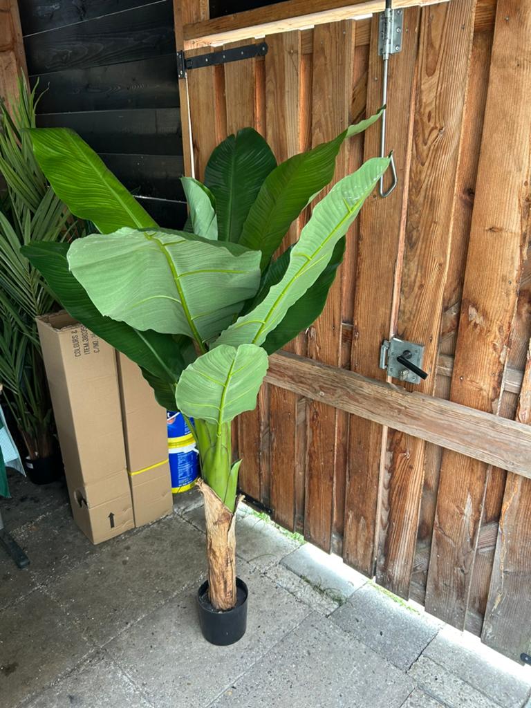 Mooie kunst bananenboom / bananenplant 150 cm hoog. Nieuw, Ophalen of Verzenden, Nieuw