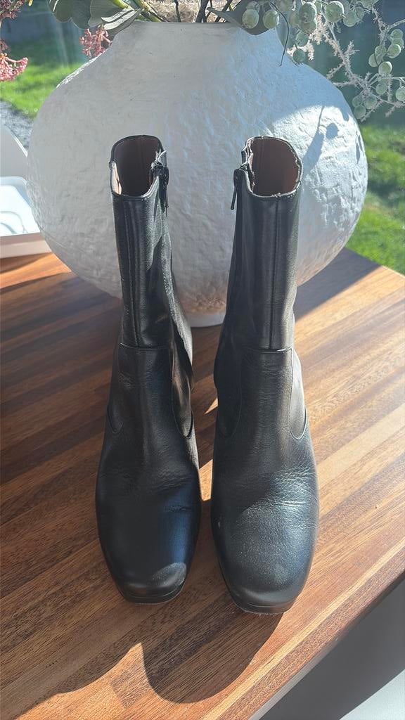 Ba@sh leren laarsjes, Kleding | Dames, Schoenen, Ophalen of Verzenden, Zo goed als nieuw, Zwart