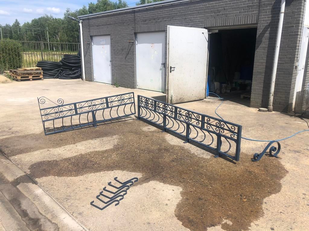 Tuin hek, balkon hek, balustrade, smeedwerk,, Ophalen, IJzer