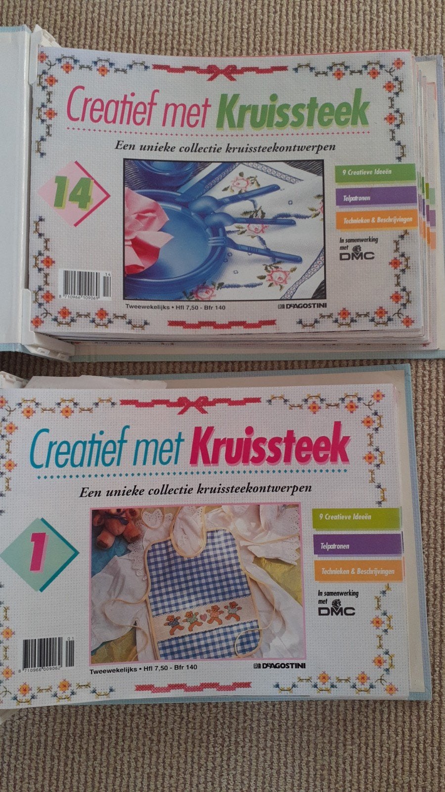 Creatief met Kruissteek - 26 Kruissteek bladen, Hobby en Vrije tijd, Textiel, Zo goed als nieuw, Knutselboek, Overige merken
