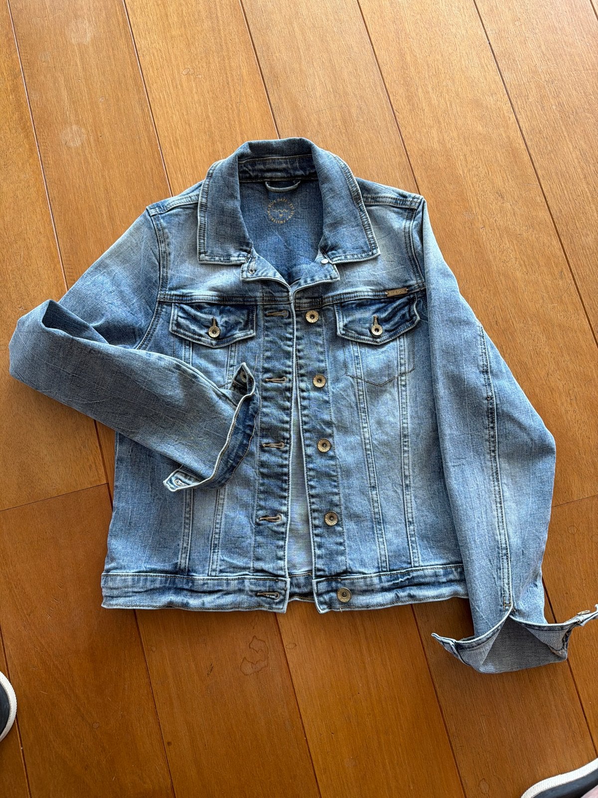 Blue Daze spijkerjasje maat 36 - heel cool - zgan, Ophalen of Verzenden, Zo goed als nieuw, Maat 36 (S), Blauw
