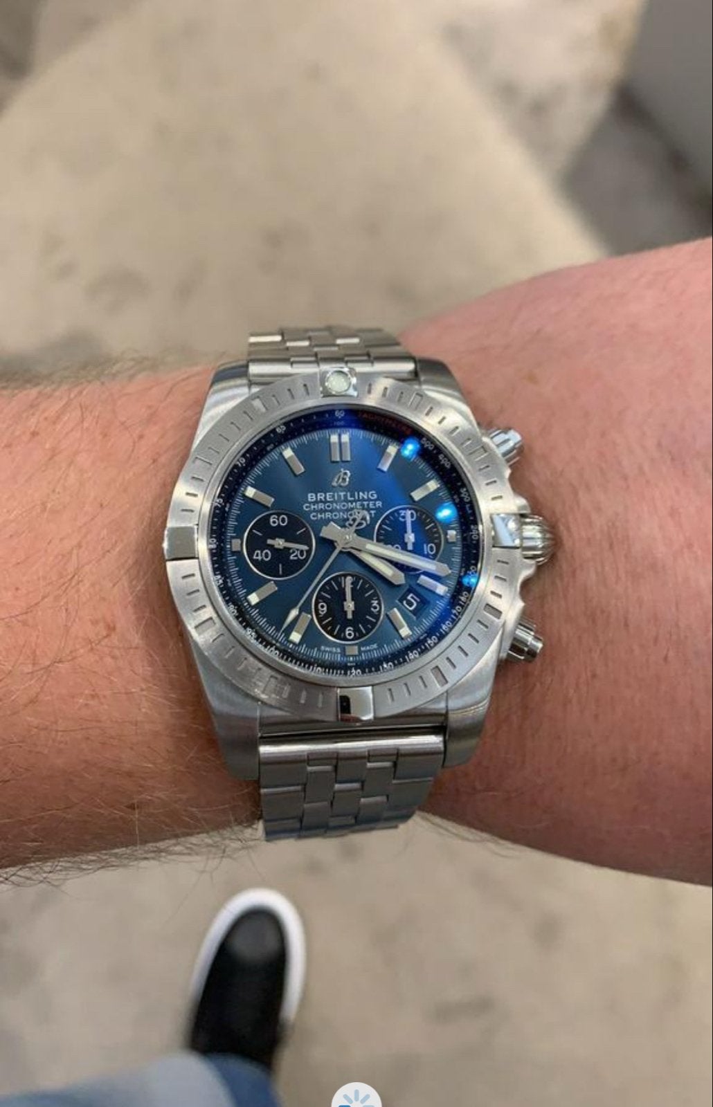 Breitling Chronomat B01 Chronograph 44 – Ref. AB0115 – Set, Staal, Breitling, Polshorloge, Ophalen of Verzenden