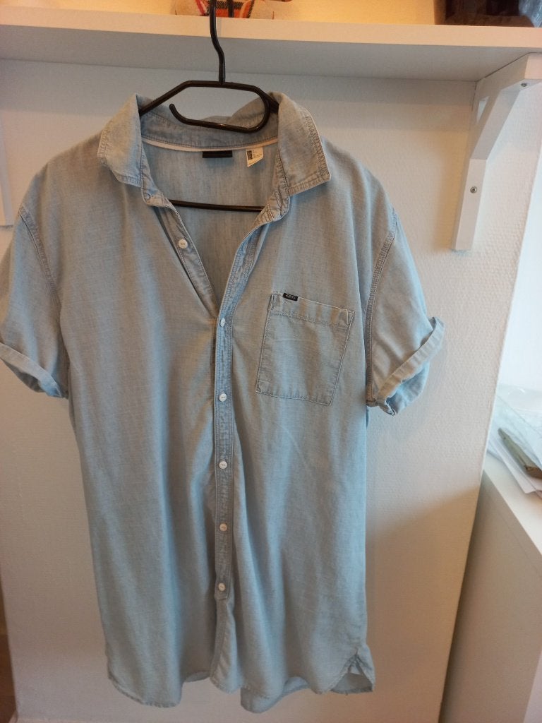 O'Neill blouses korte mouw licht- en donker-blauw (Maat XL), Blauw, Maat 46/48 (XL) of groter, Ophalen of Verzenden, Zo goed als nieuw