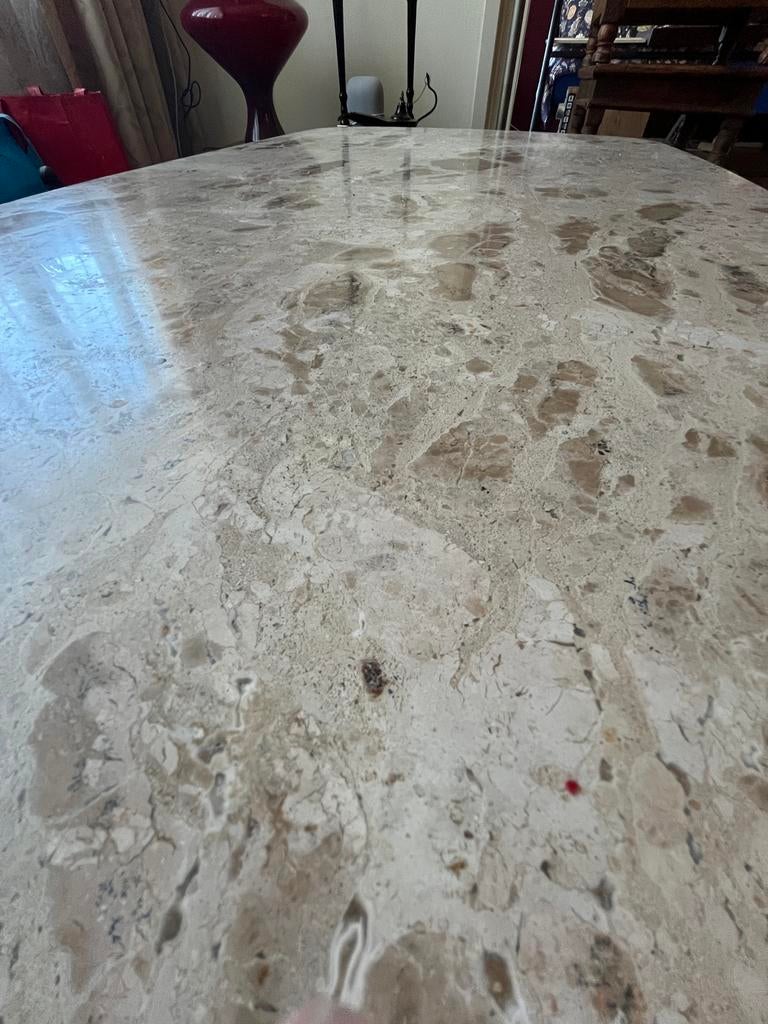 Elegante Marmeren Salontafel - 140x74x40 cm, Ophalen, Overige materialen, Gebruikt, 100 tot 150 cm