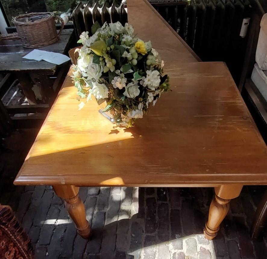 Salontafel grenen, Ophalen, Gebruikt, 50 tot 100 cm, Vierkant