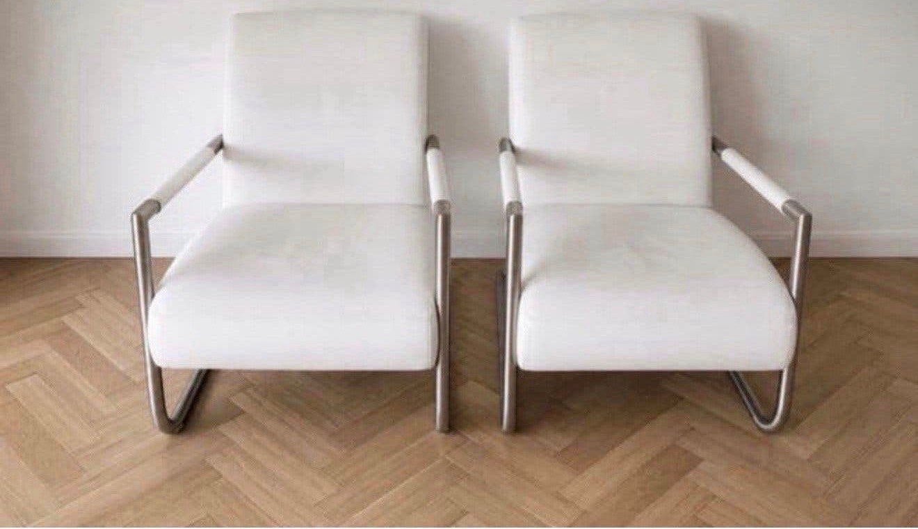 fauteuils 2 stuks van het merk Henders & Haze, Huis en Inrichting, 75 tot 100 cm, Ophalen of Verzenden, Zo goed als nieuw, Leer
