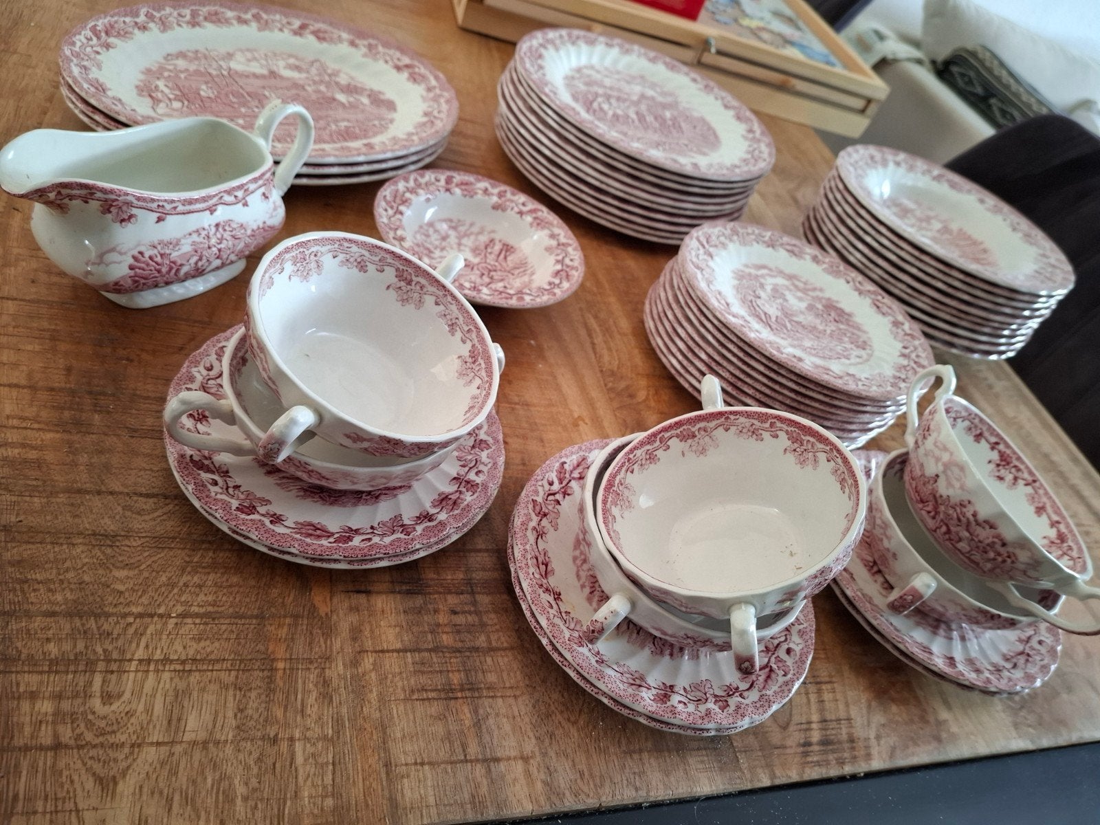 Myott's Country Life servies - vintage, Ophalen, Gebruikt, Overige merken, Keramiek