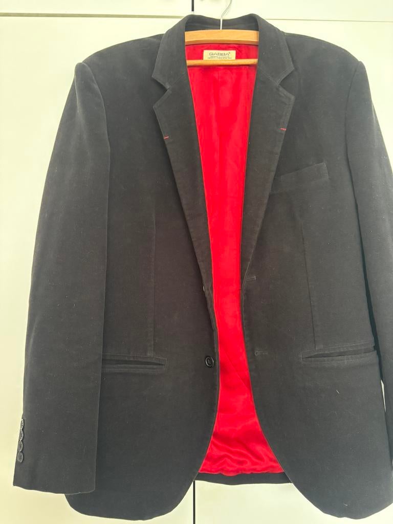 Colbert velours stof maat M Gabba, Kleding | Heren, Kostuums en Colberts, Ophalen of Verzenden, Zo goed als nieuw, Maat 48/50 (M)