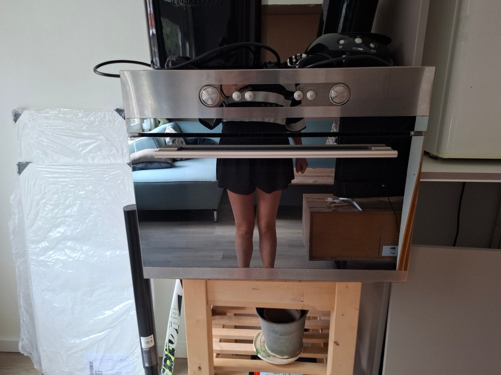 Goedwerkende combioven van Whirlpool/ikea, Ophalen, 45 tot 50 cm, Whirlpool, 45 tot 60 cm