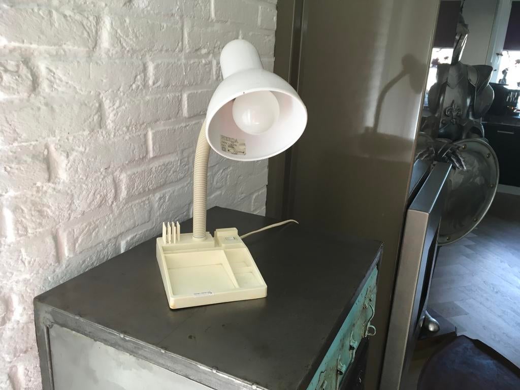 Herda design tafellamp met bureau-organizer, Verzamelen, Retro, Ophalen of Verzenden