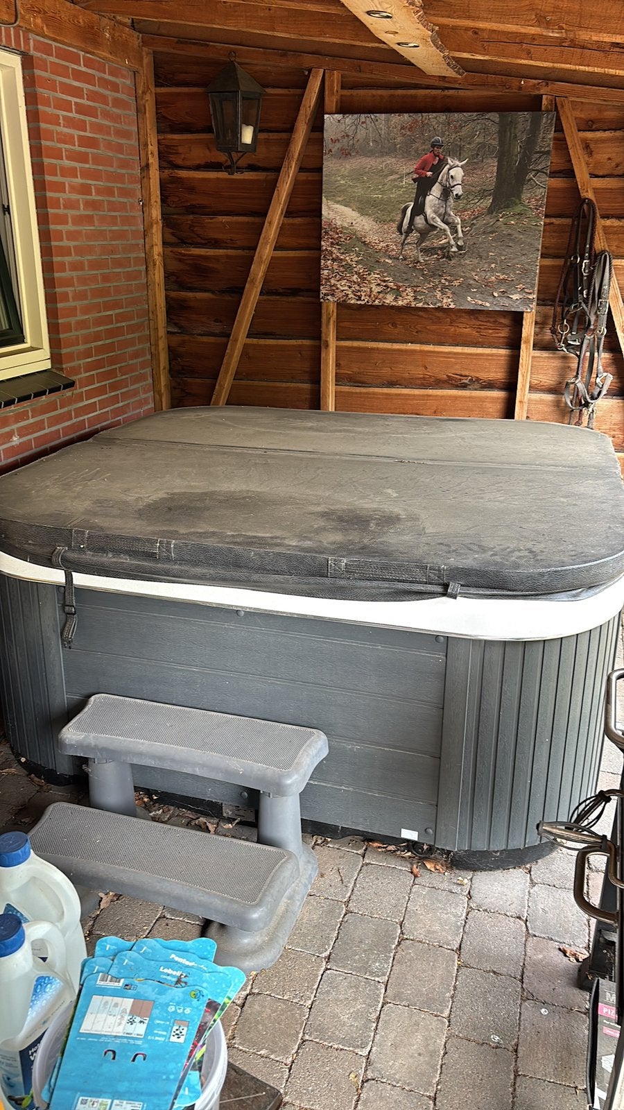 Jacuzzi, Tuin en Terras, Bubbelbaden en Hottubs, Ophalen, Zo goed als nieuw, Vast