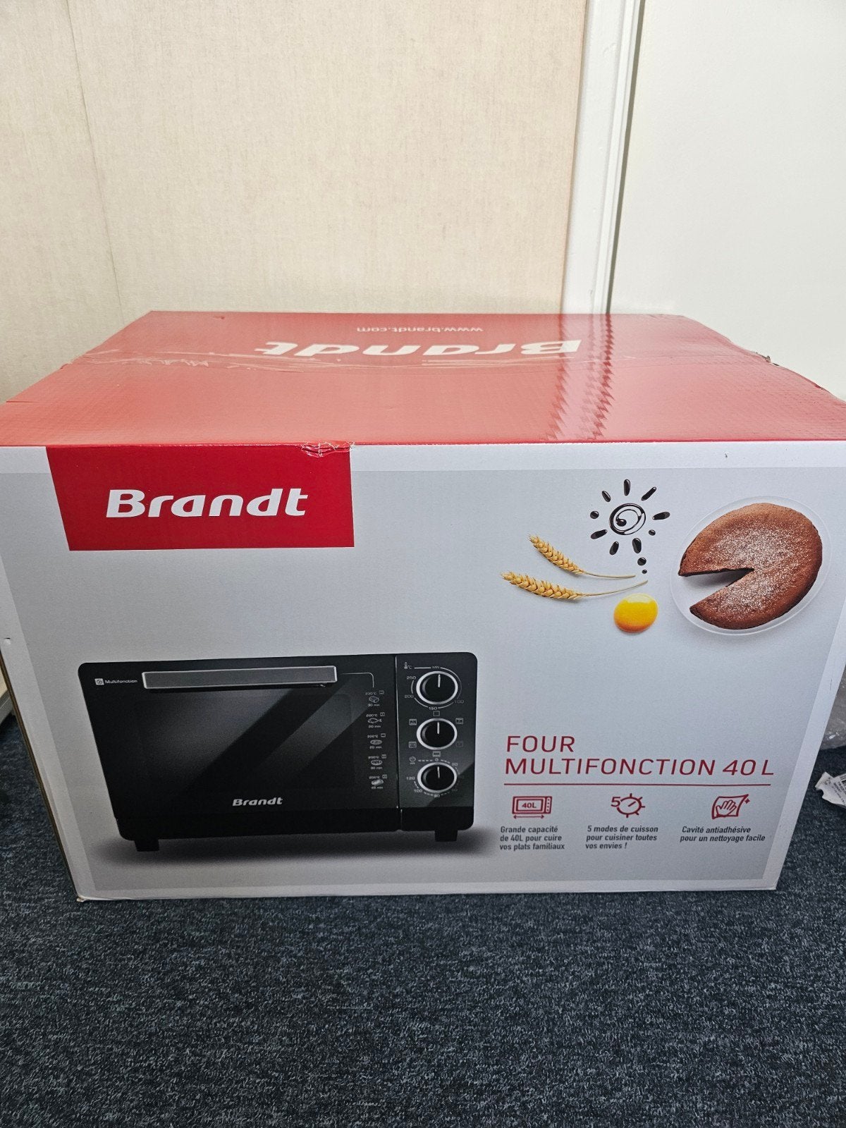 Brandt Multifunctionele Oven 40L - Licht Gebruikt, Minder dan 45 cm, Oven, Hete lucht, Ophalen of Verzenden