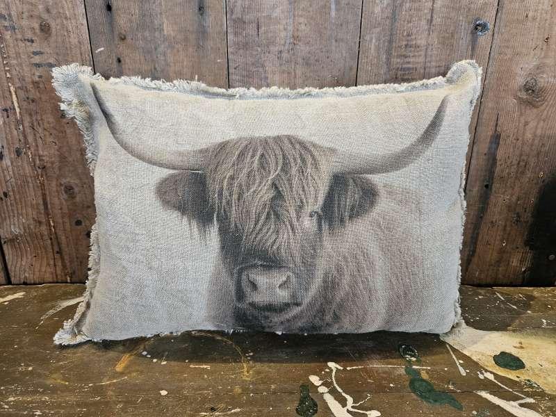hooglander kussen ``WOONWINKEL RUSTIEK``, Ophalen of Verzenden, Nieuw, Overige kleuren, Rechthoekig