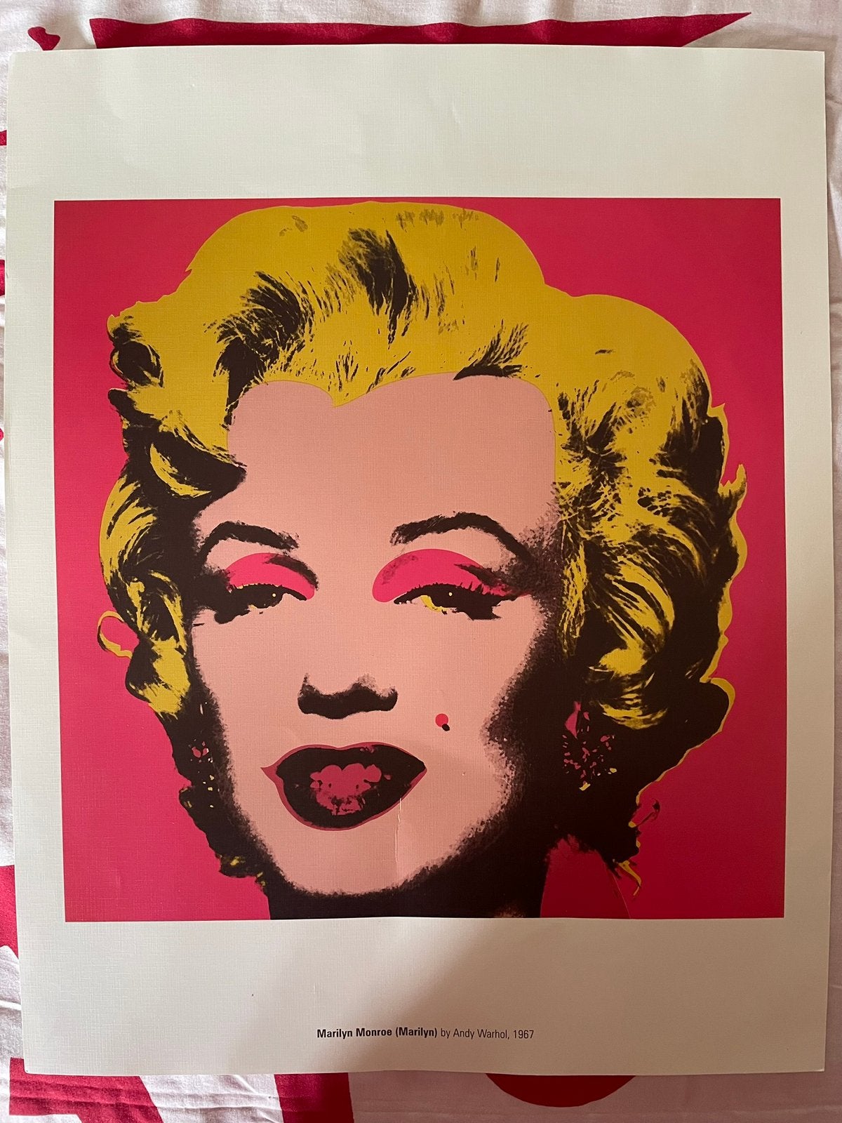 ~.~ Poster Marilyn Monroe ~ Andy Warhol ~ El Mundo ~.~, Rechthoekig Staand, Ophalen of Verzenden, Zo goed als nieuw, A1 t/m A3