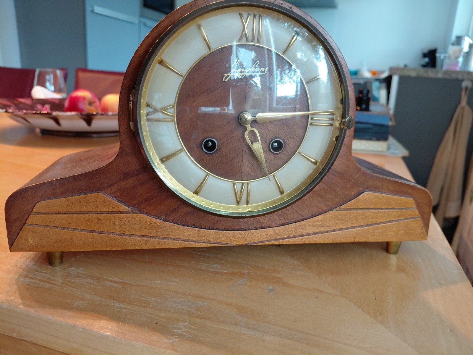 PUNTGAVE EN GEHEEL AUTHENTIEKE JAREN 40 / 50 RETRO JUNGHANS, Ophalen of Verzenden