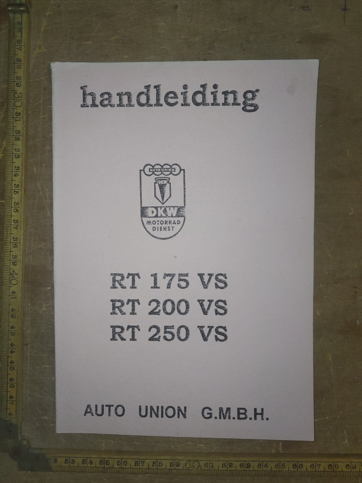 Handleiding Dkw RT 175, 200, 250 VS  copy, Ophalen of Verzenden, Overige merken