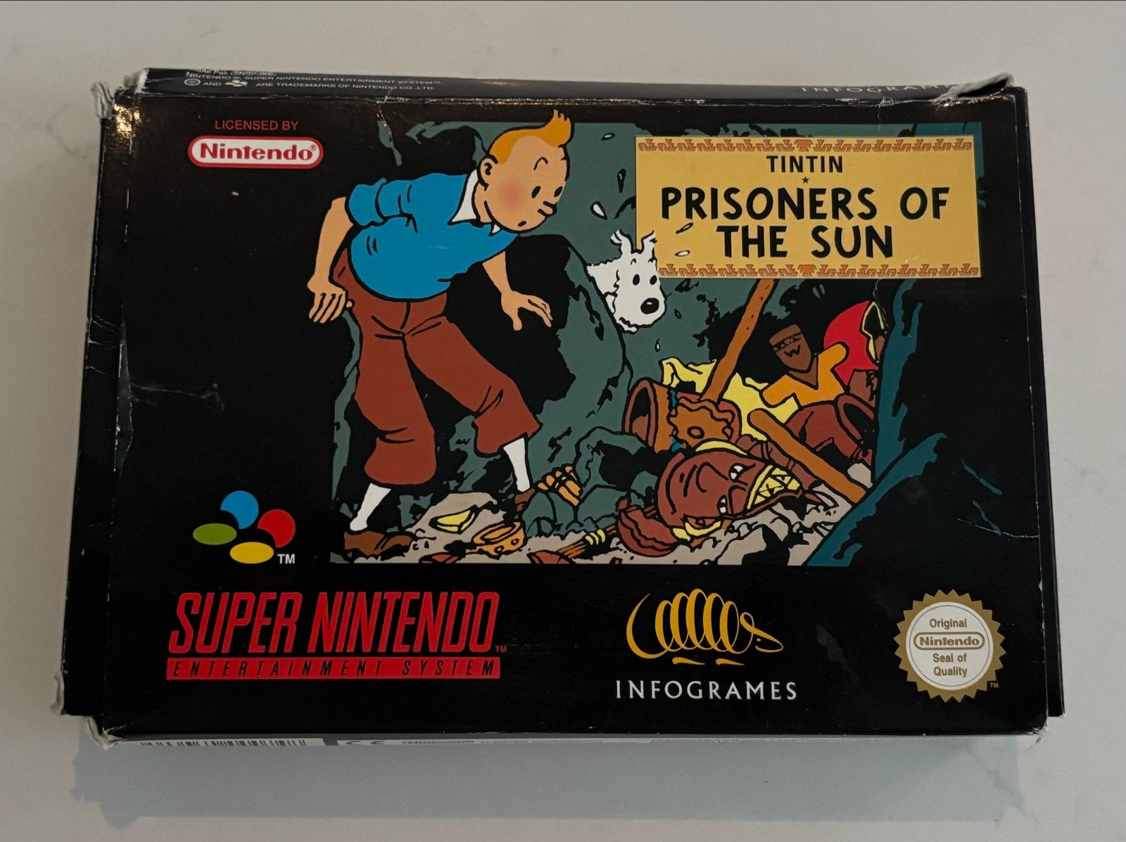 Tintin: Prisoners of the Sun - Super Nintendo (SNES), Avontuur en Actie, Gebruikt, 1 speler, Ophalen of Verzenden