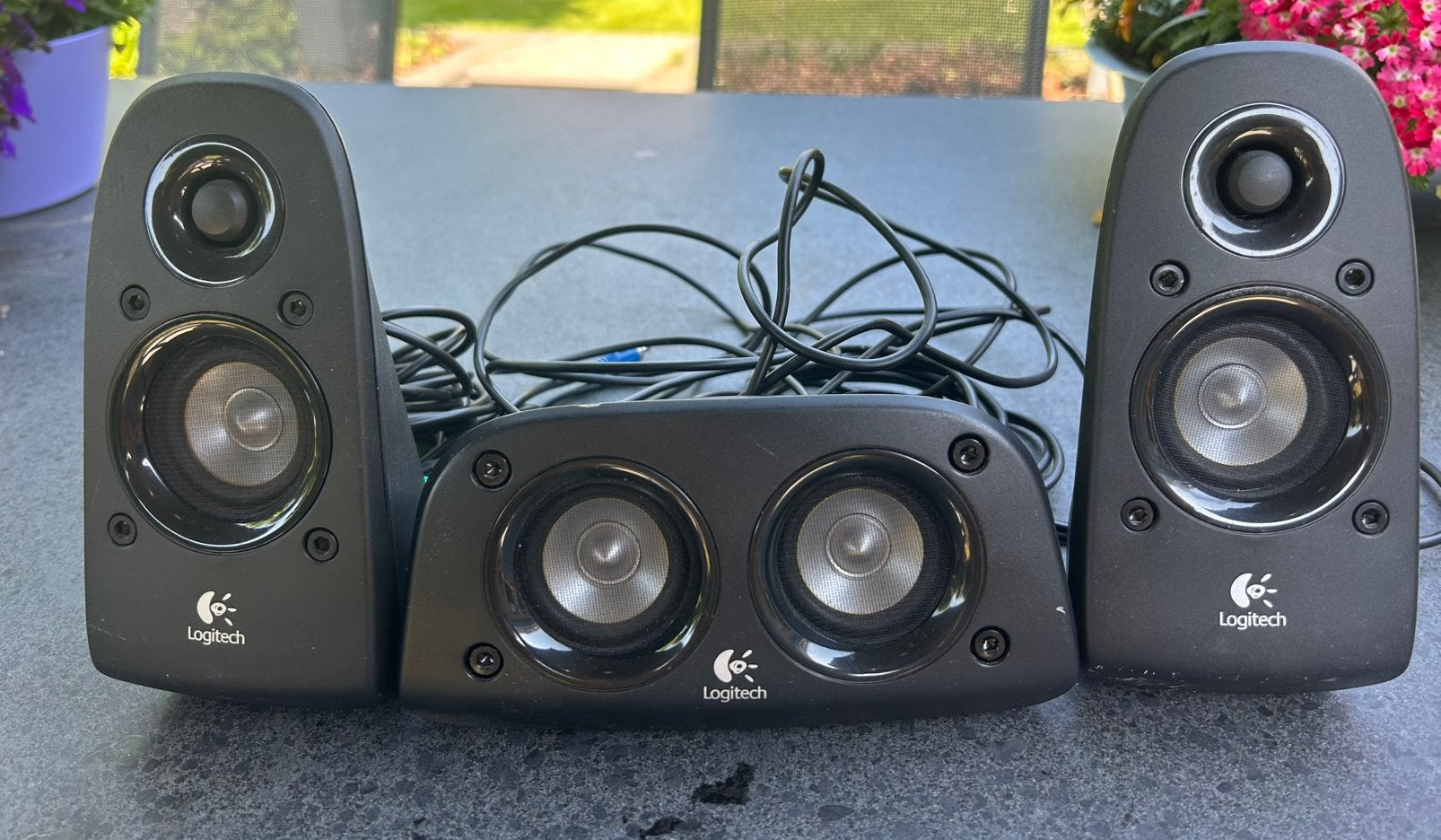 Logitech Z506 surround sound boxen, Computers en Software, Verzenden, Gebruikt