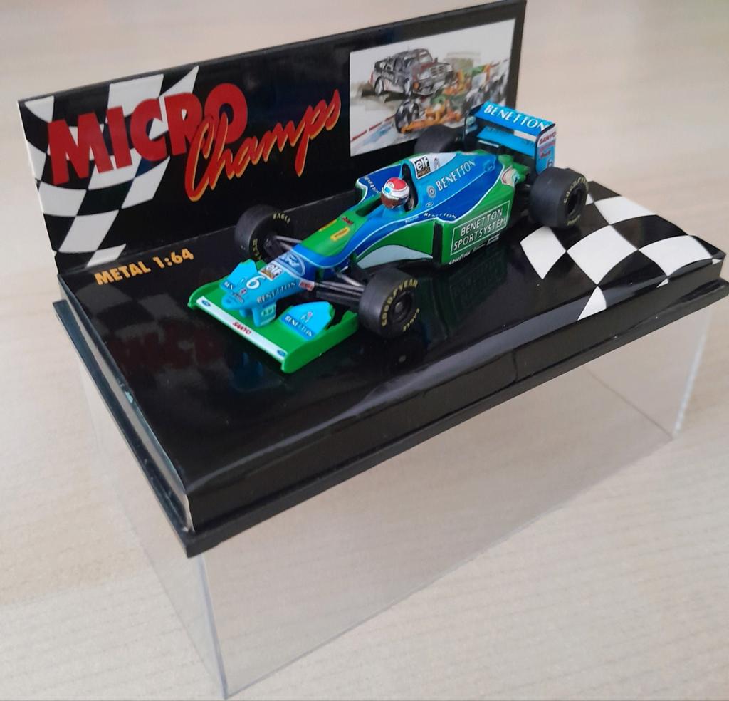 Vintage schaalmodel Jos Verstappen 1994 Benetton Ford B194, Ophalen of Verzenden, Zo goed als nieuw, Formule 1