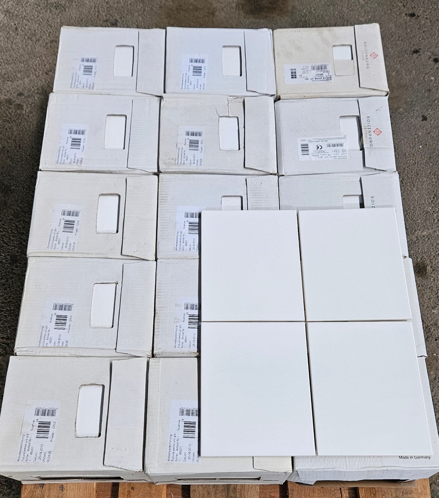 Wandtegels 20x25 cm glanzend wit 15 m2, Ophalen, Nieuw, 10 m² of meer, 20 tot 40 cm