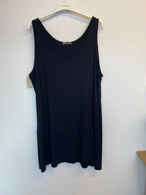 Zwarte top Exelle ronde hals splitten XL - 58/60 (56?), Kleding | Dames, Exelle, Zwart, Zo goed als nieuw, Nvt