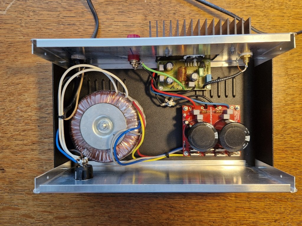 Twee mono zelfbouw eindversterkers met LM3886, Gebruikt, Ophalen, Overige merken, Minder dan 60 watt