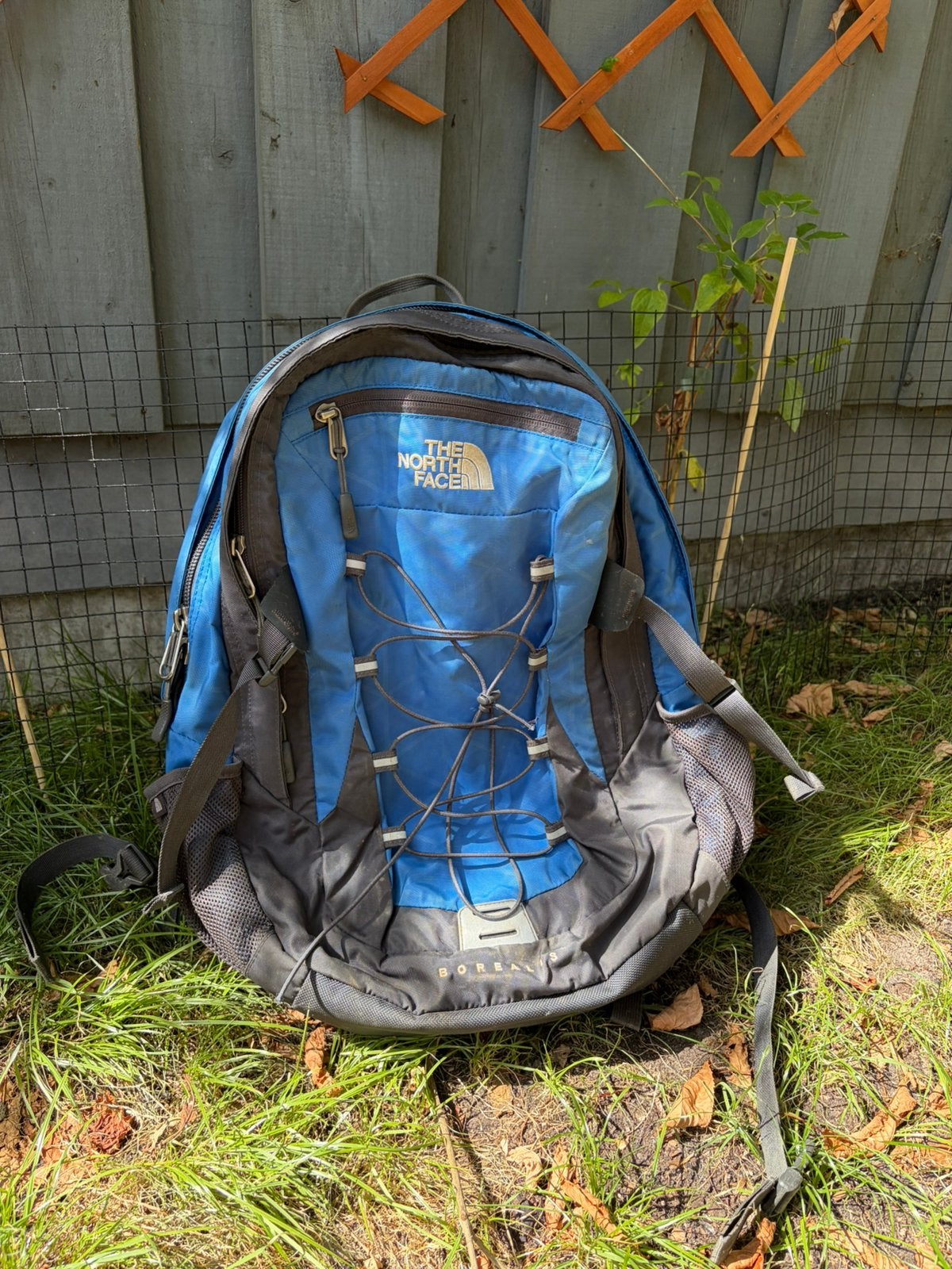 North Face Borealis blauw grijze rugzak / backpack, Overige merken, 40 cm of meer, Ophalen of Verzenden, Zo goed als nieuw