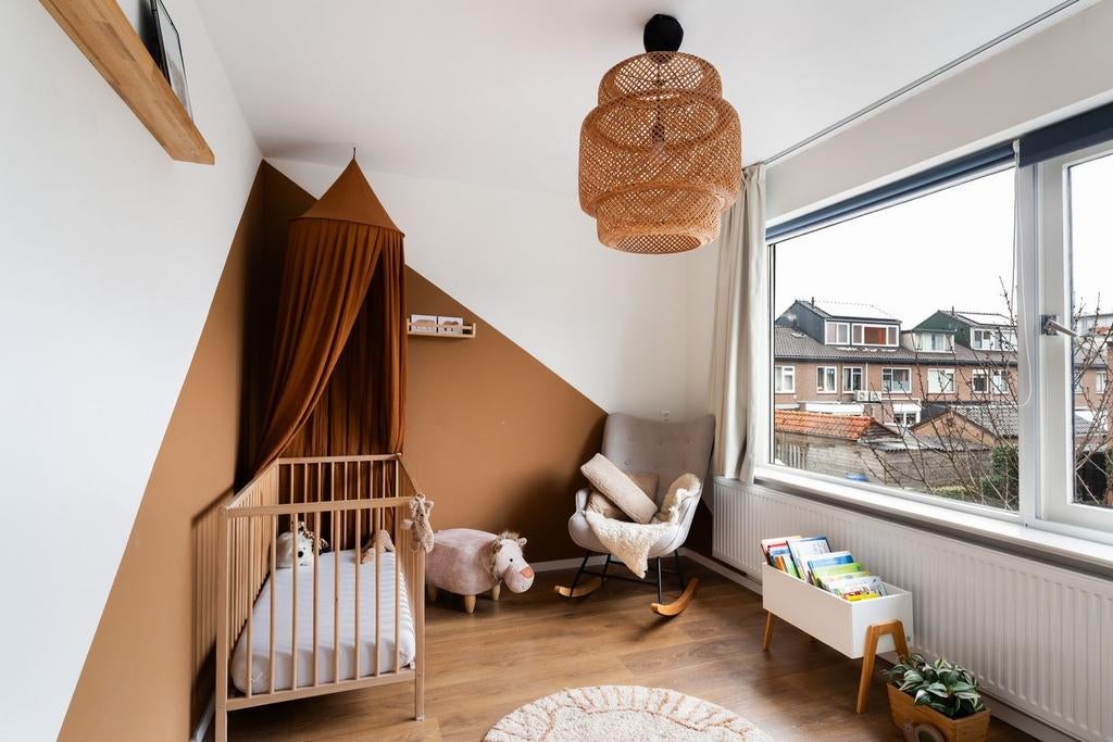 Klamboe roestbruin babykamer, Ophalen, Zo goed als nieuw, Jongetje of Meisje